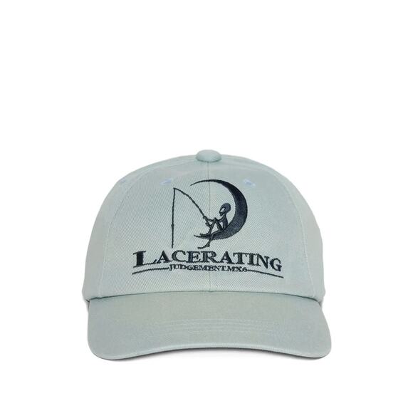 SAINT Mxxxxxx Judgment Lacerating Hat Blue Distressed Trucker Cap Saint Michael